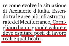 2025 06 20 politica elezioni Genova Sindaco Salis dichiarazioni sui problemi della citta Cornigliano ha un grande valore RITAGLIO 01 Il Secolo XIX